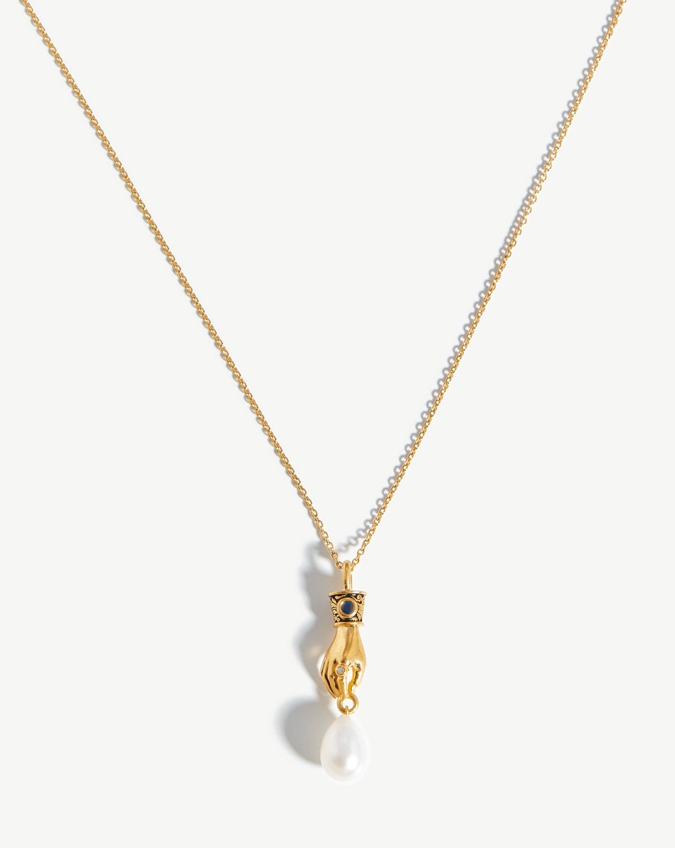 Symbol Necklace 'Two hearts, one love' 14ct yellow gold | Legendurn.com